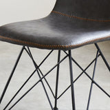 Spisestuestol Viano Dimehouse Antracit LxBxH 64x61x52 Kunstlæder Detail fotoramme