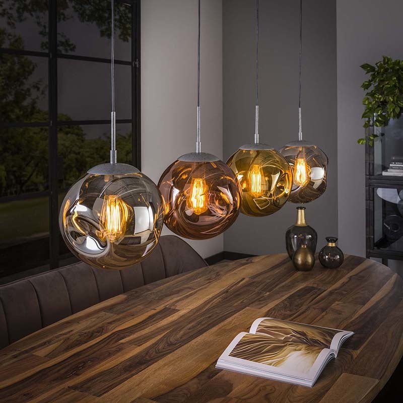 Hængelampe Ada DH Interiør Sølv LxBxH 125x45x30 Sølv Ambient foto diagonalt set forfra
