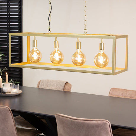 Hængelampe Aiden Dimehouse Guld LxBxH 105x41x36 Metal Atmosfærisk foto diagonalt set forfra