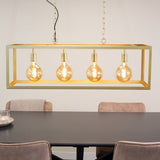 Hængelampe Aiden Dimehouse Guld LxBxH 105x41x36 Metal Atmosphere foto set forfra