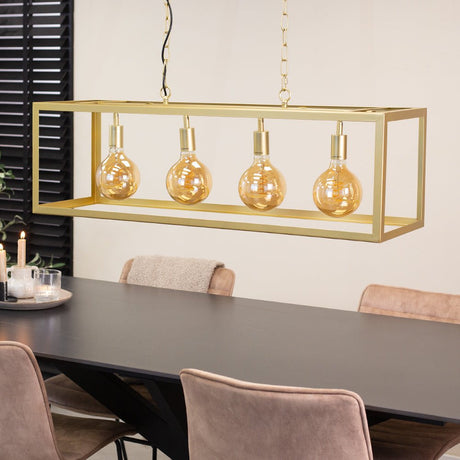 Hængelampe Aiden Dimehouse Guld LxBxH 105x41x36 Metal Atmosfærisk foto diagonalt set forfra