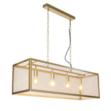 Duncan hængelampe Dimehouse Guld LxBxH 105x41x36 Metal Hvid foto diagonalt set forfra