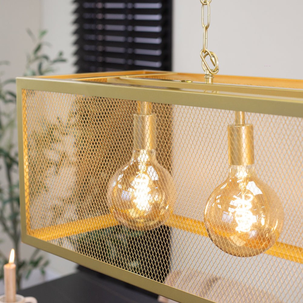 Duncan hængelampe Dimehouse Guld LxBxH 105x41x36 Metal Atmosfærisk fotodetalje