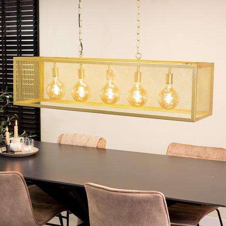 Duncan hængelampe Dimehouse Guld LxBxH 125x41x36 Metal Atmosfærisk foto diagonalt set forfra