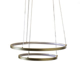 Hængelampe Elaine Gold Dimehouse Guld LxBxH 56x56x12 Metal Hvid foto set forfra