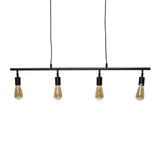 Hængelampe Glenn Dimehouse Sort LxBxH 103x14x7 Metal Hvid foto set forfra