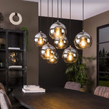 Hængelampe Juliette DH Interiør Sølv LxBxH 116x48x33 Sølv Ambient foto diagonalt set forfra