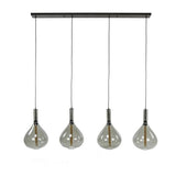 Hængelampe Karen DH Interiør Sort LxBxH 102x58x39 Metal Hvid foto set forfra
