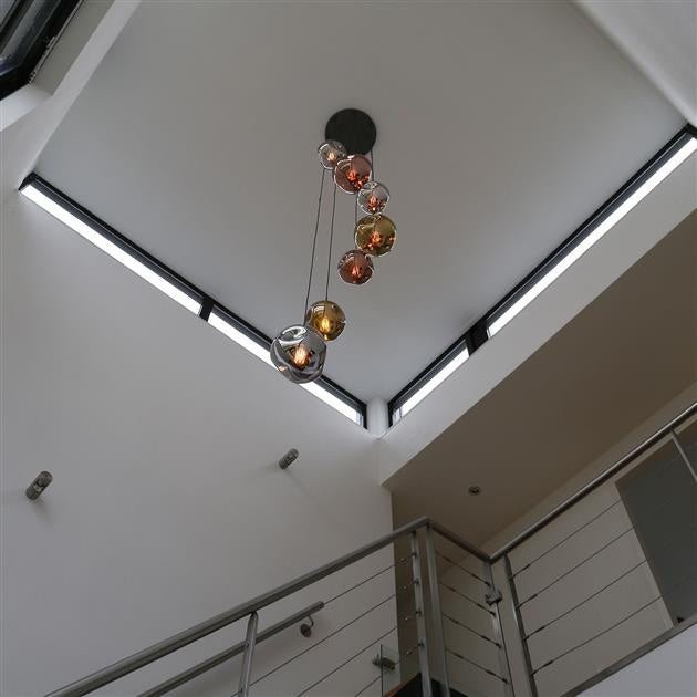 Hængelampe Ada DH Interiør Sølv LxBxH 71x60x57 Sølv Ambient foto i situation