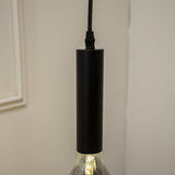 Miles Smokey hængelampe Dimehouse Antracit LxBxH 29x22x22 Glas Atmosfærisk fotodetalje