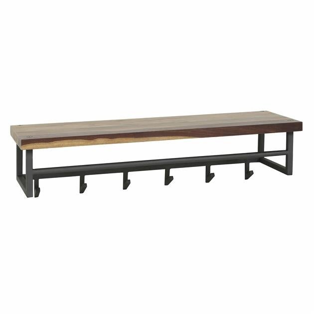 Knagerække Daya DH Interiør Saja LxBxH 105x30x30 Saja træ Hvid foto diagonalt set forfra