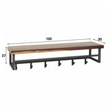 Knagerække Daya DH Interiør Saja LxBxH 105x30x30 Saja træ Hvid fotostørrelsesangivelse