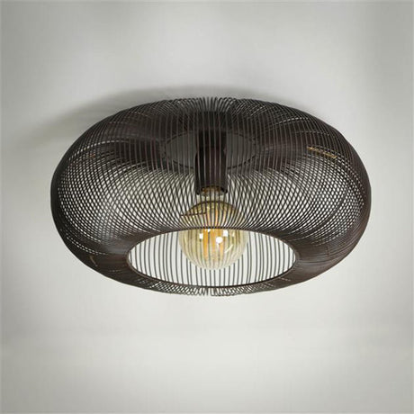 Loftslampe Jill DH Interiør Sort LxBxH 48x48x25 Nikkel Atmosfærisk foto diagonalt set forfra