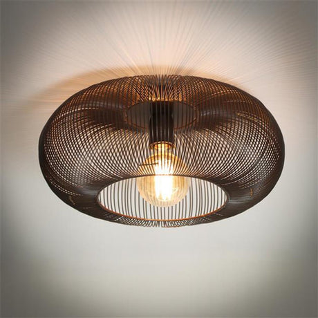 Loftslampe Jill DH Interiør Sort LxBxH 48x48x25 Nikkel Atmosfærisk foto diagonalt set forfra