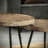 Sofabord Aron DH Interiør Bronze LxBxH 80x80x13 Bronze Atmosfærisk foto diagonalt set forfra