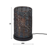 Bordlampe Jay DH Interiør Brun LxBxH 33x22x22 Sort brun Hvid fotostørrelsesindikation