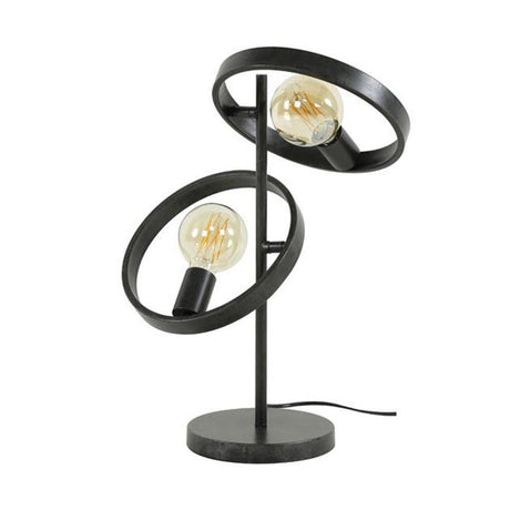 Bordlampe Otan DH Interiør Charcoal LxBxH 55x44x28 Metal Hvid foto set forfra