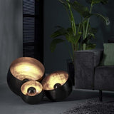 Bordlampe Basel DH Interiør Sort LxBxH 39x39x35 Nikkel Atmosfærisk foto diagonalt set forfra