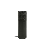 Gulvlampe Eleanor Sort Nikkel DH Interiør Sort LxBxH 68x25x25 Nikkel Hvid foto set forfra