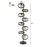 Gulvlampe Otan DH Interiør Charcoal LxBxH 153x44x18 Metal Hvid fotodetalje