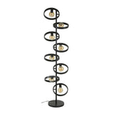 Gulvlampe Otan DH Interiør Charcoal LxBxH 153x44x18 Metal Hvid foto diagonalt set forfra