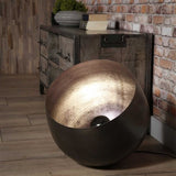 Bordlampe Basel DH Interiør Sort LxBxH 52x51x51 Nikkel Atmosfærisk foto diagonalt set forfra