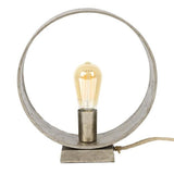 Bordlampe Drom DH Interiør Nikkel LxBxH 34x32x14 Nikkel Hvid foto set forfra