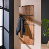 Knagerække Vera DH Interiør Mango LxBxH 165x67x12 Mangotræ Atmosfærisk foto diagonalt set forfra