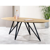 Eettafel Miami DH Interior Bruin Mangohout Sfeerfoto vooraanzicht