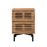 Sengebord Monja DH Interiør Akacie LxBxH 70x53x43 Akacietræ Hvid foto set forfra