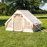Telt Fire personers oppustelig beige 300x200x210 cm Dimehouse Beige LxBxH 75x48x38 Bomuld Atmosfærisk foto diagonalt set forfra