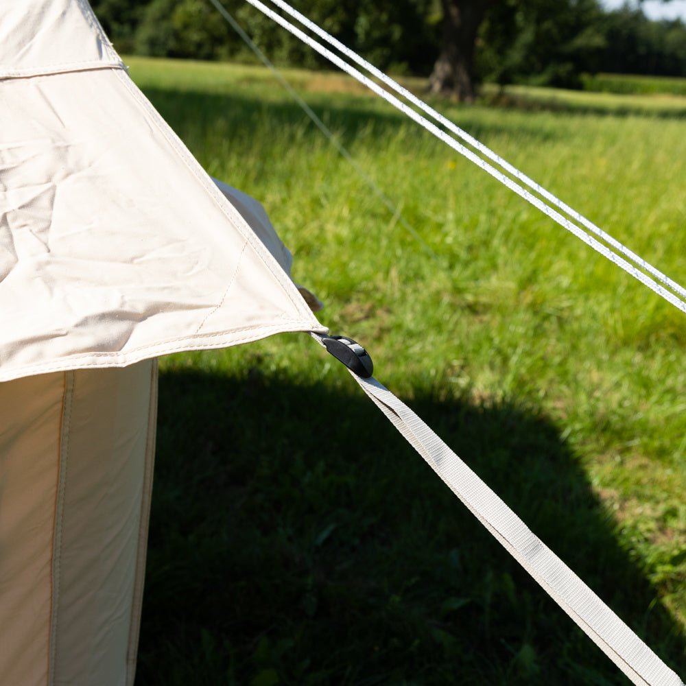 Telt Fire personers oppustelig beige 300x200x210 cm Dimehouse Beige LxBxH 75x48x38 Bomuld Atmosfærisk fotodetalje