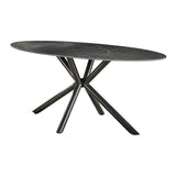Spisebord Sophie DH Interiør Sort LxBxH 189x99x9 Keramik Hvid foto diagonalt set forfra