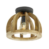 Loftslampe Madri DH Interiør Mango LxBxH 34x34x28 Mangotræ Hvid foto set forfra