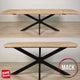Udtrækkeligt Spisebord Mack Dansk Oval Akacietræ 175-275x90 cm