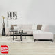 Hjørne sofa manon med chaise longue venstre chenille taupe