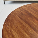 Sofabord Oxis Wood Dimehouse Brun LxBxH 92x92x43 Mangotræ Atmosfærisk fotodetalje