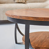 Sofabord Oxis Wood Dimehouse Brun LxBxH 92x92x43 Mangotræ Atmosfærisk fotodetalje