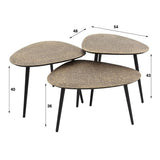 Sofabord Betty DH Interiør Bronze LxBxH 65x55x16 Bronze Hvid fotostørrelsesangivelse