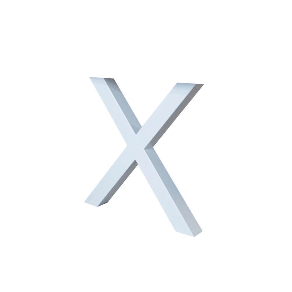 Stel X Hvid Dimehouse Hvid LxBxH 78x74x29 Metal Hvid foto diagonalt set forfra