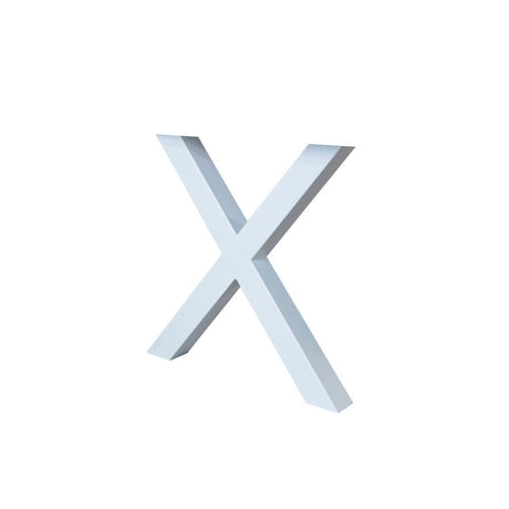 Stel X Hvid Dimehouse Hvid LxBxH 78x74x29 Metal Hvid foto diagonalt set forfra