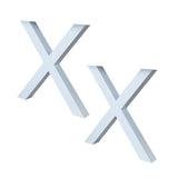 Stel X Hvid Dimehouse Hvid LxBxH 78x74x29 Metal Hvid foto diagonalt set forfra