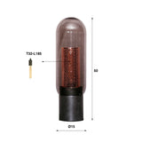 Bordlampe Hilda DH Interiør Sort LxBxH 46x38x21 Metal Hvid fotostørrelsesindikation