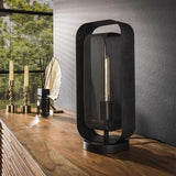Bordlampe Jeff DH Interiør Sort LxBxH 48x26x23 Metal Atmosfærisk foto diagonalt set forfra