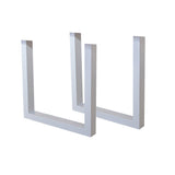 Ramme U Hvid Dimehouse Hvid LxBxH 78x74x29 Metal Hvid foto diagonalt set forfra