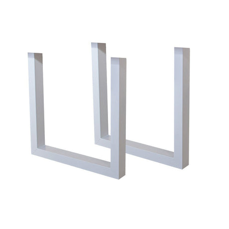 Ramme U Hvid Dimehouse Hvid LxBxH 78x74x29 Metal Hvid foto diagonalt set forfra