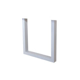 Ramme U Hvid Dimehouse Hvid LxBxH 78x74x29 Metal Hvid foto diagonalt set forfra