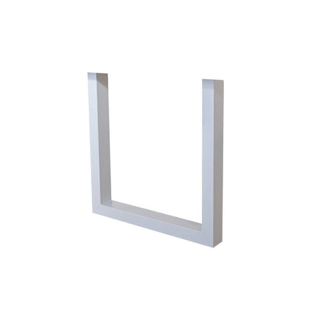Ramme U Hvid Dimehouse Hvid LxBxH 78x74x29 Metal Hvid foto diagonalt set forfra