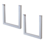 Ramme U Hvid Dimehouse Hvid LxBxH 78x74x29 Metal Hvid foto diagonalt set forfra