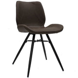 Spisestuestol Beau kunstlæder Dimehouse Taupe LxBxH 72x68x50 Kunstlæder Hvid foto diagonalt set forfra